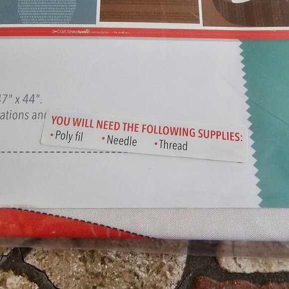 Moda Cut & Sew Forest Animal Plush Kit, DOES NOT INCLUDE poly-fil needle thread - Picture 3 of 9